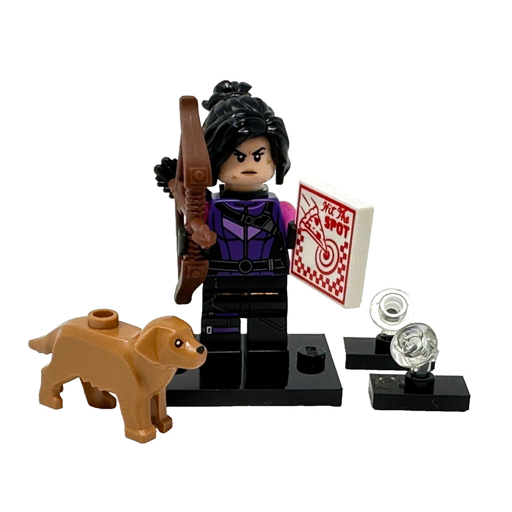 LEGO Marvel Minifigure Kate Bishop Bow Quiver Pizza Dog Lucky Series 2 71039